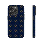Navy Gold Dot