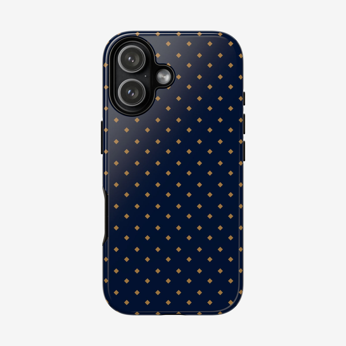 Navy Gold Dot