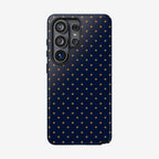 Navy Gold Dot