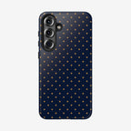 Navy Gold Dot