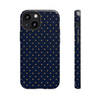 Navy Gold Dot