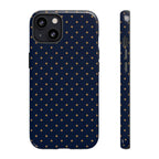 Navy Gold Dot