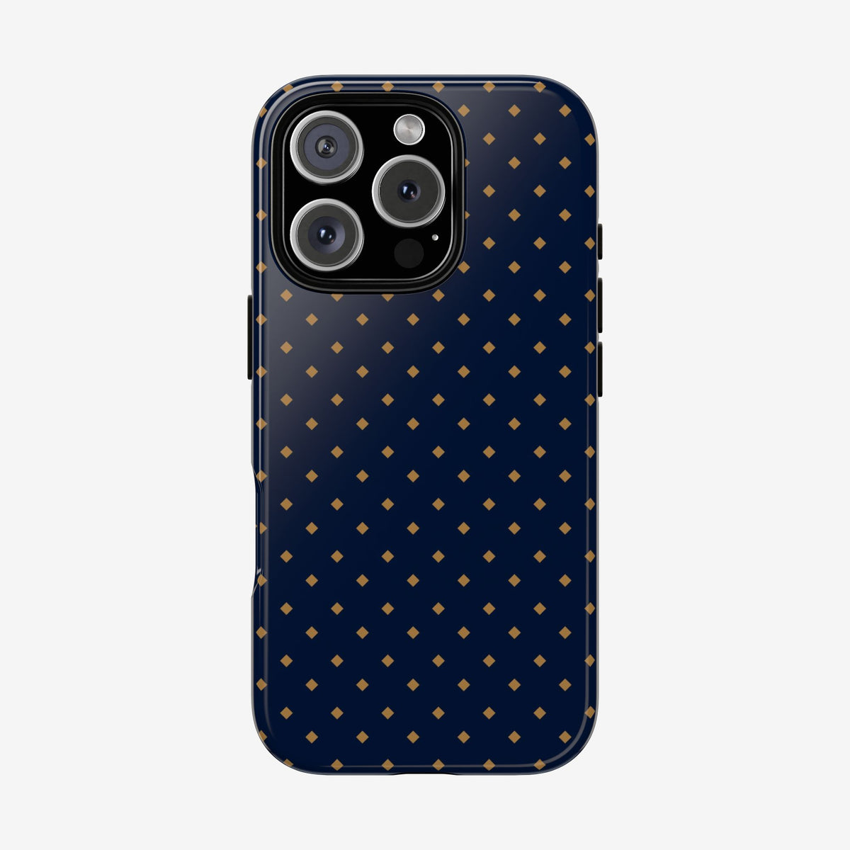 Navy Gold Dot